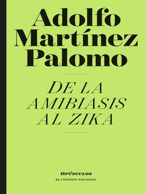 cover image of De la amibiasis al zika